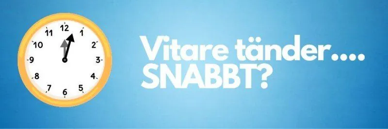 Hur får man vitare tänder snabbt?